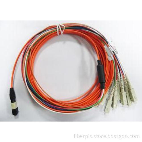2core MPO SC Fiber Optic Patch Cord with 0.9mm 3.0mm Fiber